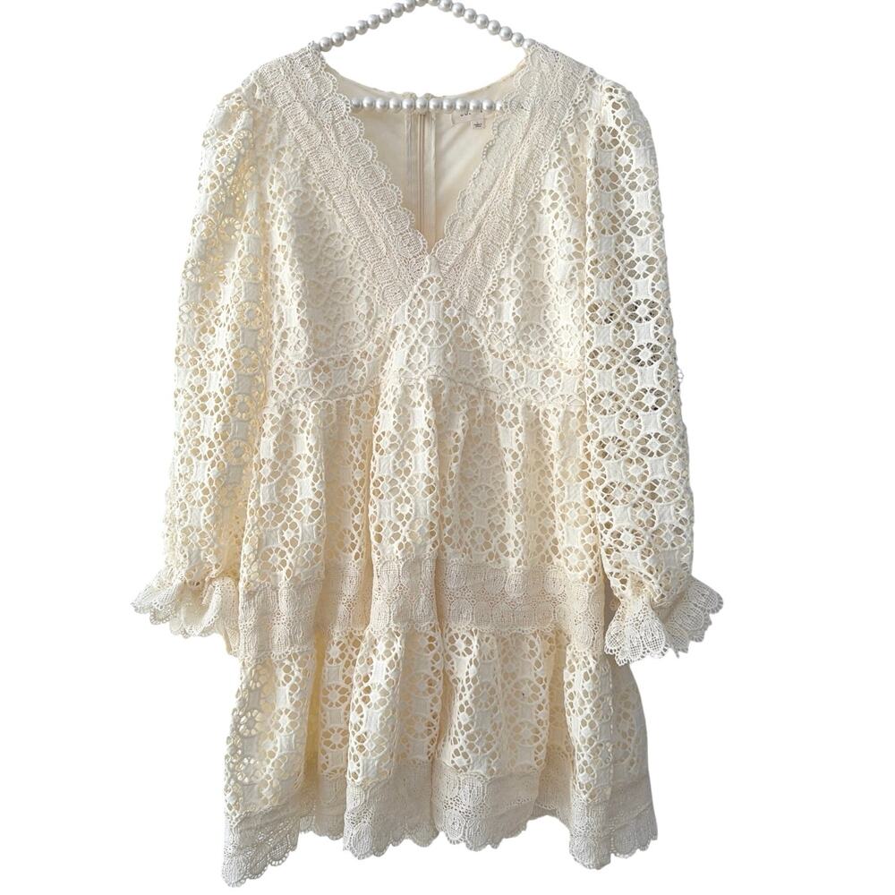 Just me summer white blouse dress SZL